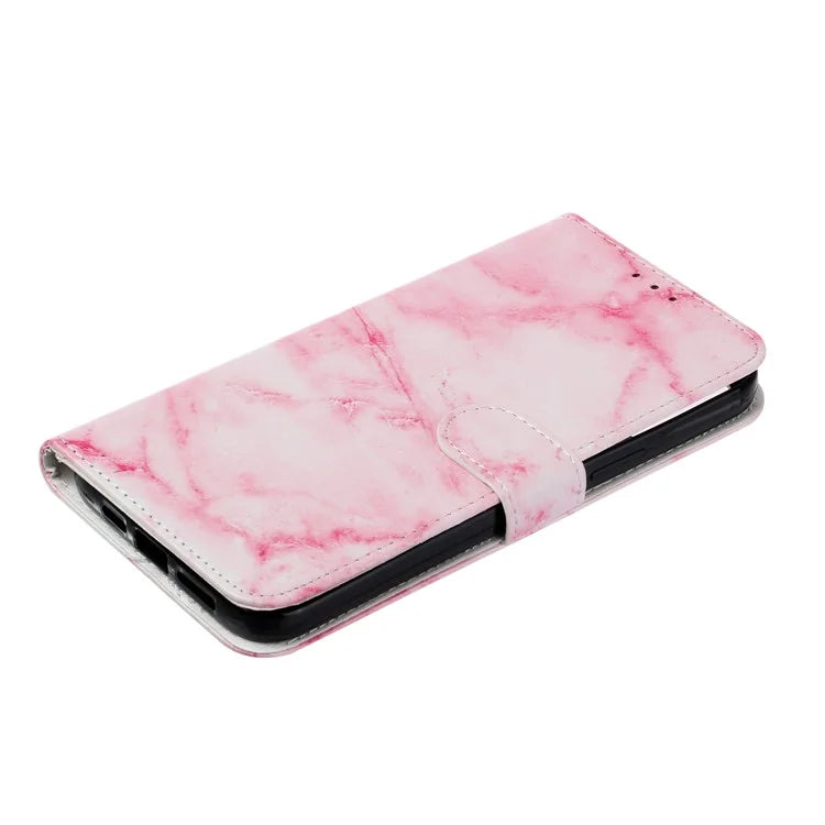 For iPhone 16 Pro Case Pattern Leather Phone Cover with Card Slots Holder