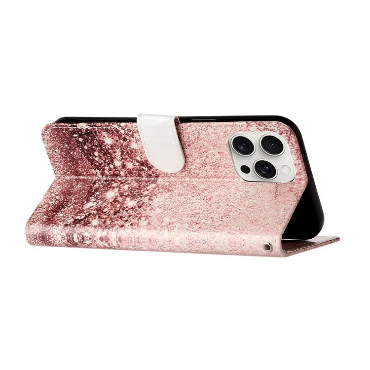 For iPhone 16 Pro Case Pattern Leather Phone Cover with Card Slots Holder