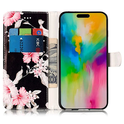 For iPhone 16 Plus Case Shockproof Leather Wallet Phone Cover Pattern Printing
