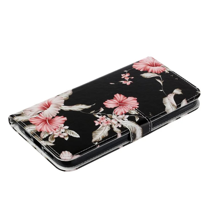 For iPhone 16 Plus Case Shockproof Leather Wallet Phone Cover Pattern Printing