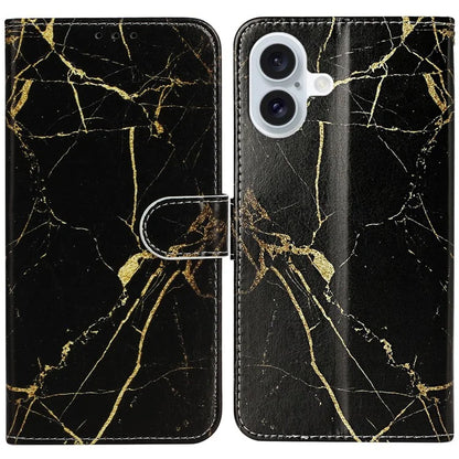 For iPhone 16 Plus Case Shockproof Leather Wallet Phone Cover Pattern Printing