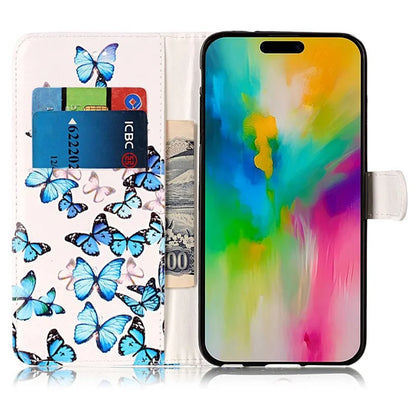 For iPhone 16 Plus Case Shockproof Leather Wallet Phone Cover Pattern Printing
