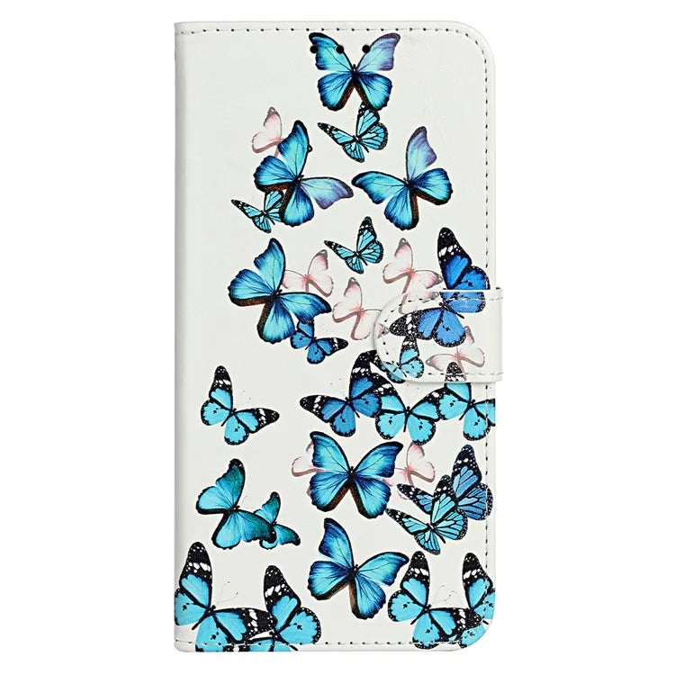 For iPhone 16 Plus Case Shockproof Leather Wallet Phone Cover Pattern Printing
