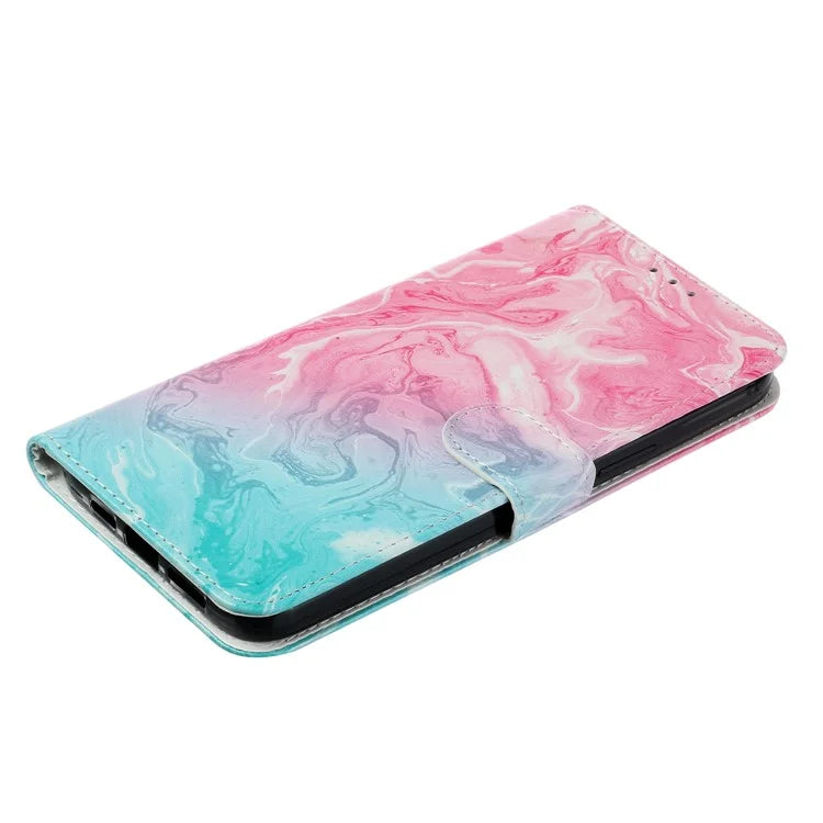 For iPhone 16 Plus Case Shockproof Leather Wallet Phone Cover Pattern Printing