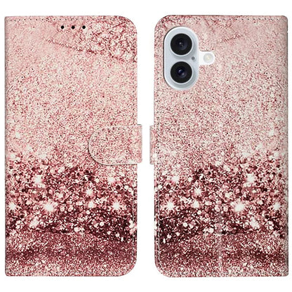 For iPhone 16 Plus Case Shockproof Leather Wallet Phone Cover Pattern Printing
