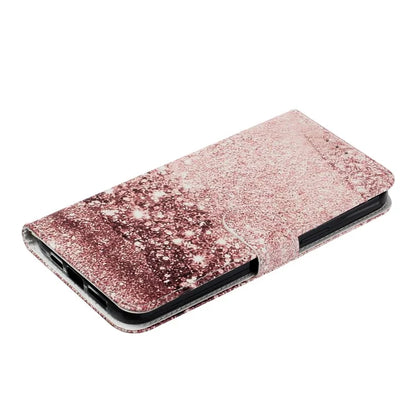 For iPhone 16 Plus Case Shockproof Leather Wallet Phone Cover Pattern Printing