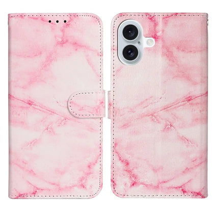 For iPhone 16 Plus Case Shockproof Leather Wallet Phone Cover Pattern Printing
