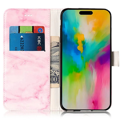 For iPhone 16 Plus Case Shockproof Leather Wallet Phone Cover Pattern Printing