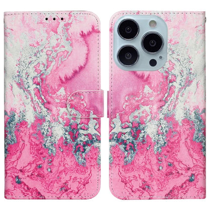 For iPhone 16 Case Pattern Stand Leather Phone Cover Card Slots Design