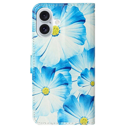 For iPhone 16 Case Pattern Stand Leather Phone Cover Card Slots Design