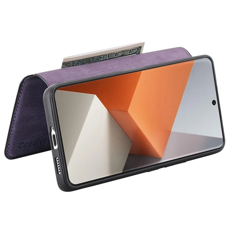 CASENEO MW-03 For Xiaomi Redmi Note 13 Pro+ 5G Phone Case Detachable Wallet Outer Cover