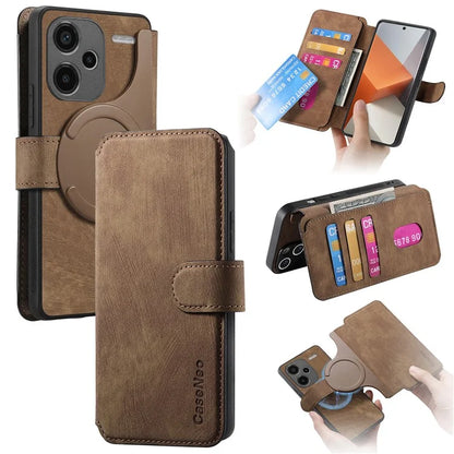 CASENEO MW-03 For Xiaomi Redmi Note 13 Pro+ 5G Phone Case Detachable Wallet Outer Cover