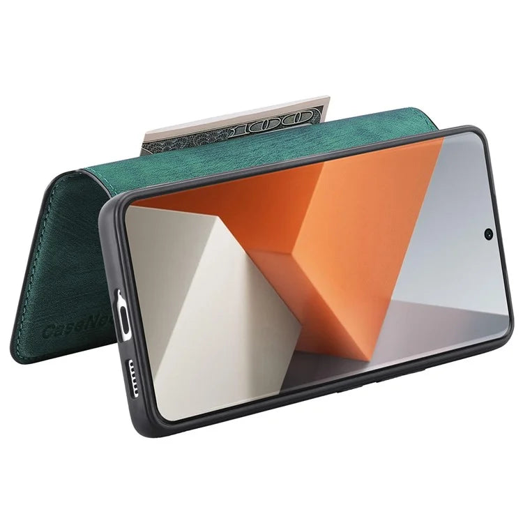 CASENEO MW-03 For Xiaomi Redmi Note 13 Pro+ 5G Phone Case Detachable Wallet Outer Cover