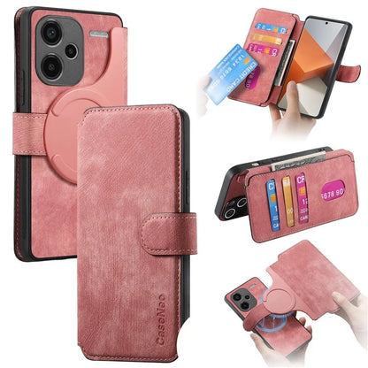 CASENEO MW-03 For Xiaomi Redmi Note 13 Pro+ 5G Phone Case Detachable Wallet Outer Cover