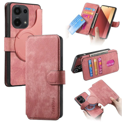 CASENEO MW-03 For Xiaomi Redmi Note 13 Pro 4G / Poco M6 Pro 4G Case Detachable Wallet Phone Cover