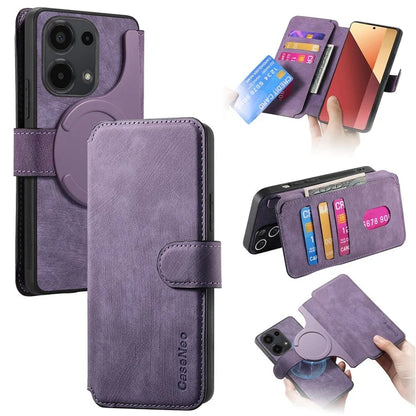 CASENEO MW-03 For Xiaomi Redmi Note 13 Pro 4G / Poco M6 Pro 4G Case Detachable Wallet Phone Cover