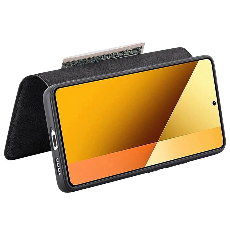 CASENEO MW-03 For Xiaomi Redmi Note 13 5G Case Leather Back Cover Detachable Magnetic Wallet
