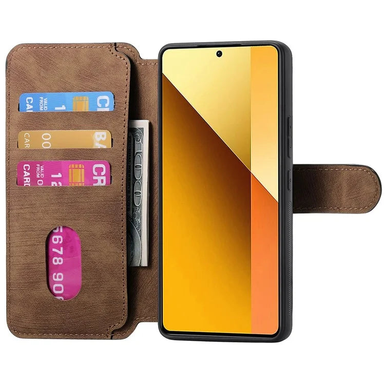 CASENEO MW-03 For Xiaomi Redmi Note 13 5G Case Leather Back Cover Detachable Magnetic Wallet