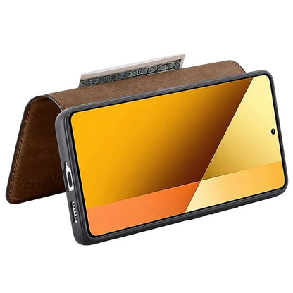 CASENEO MW-03 For Xiaomi Redmi Note 13 5G Case Leather Back Cover Detachable Magnetic Wallet
