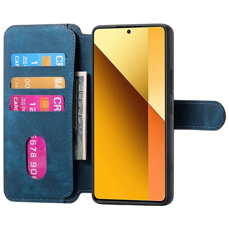 CASENEO MW-03 For Xiaomi Redmi Note 13 5G Case Leather Back Cover Detachable Magnetic Wallet