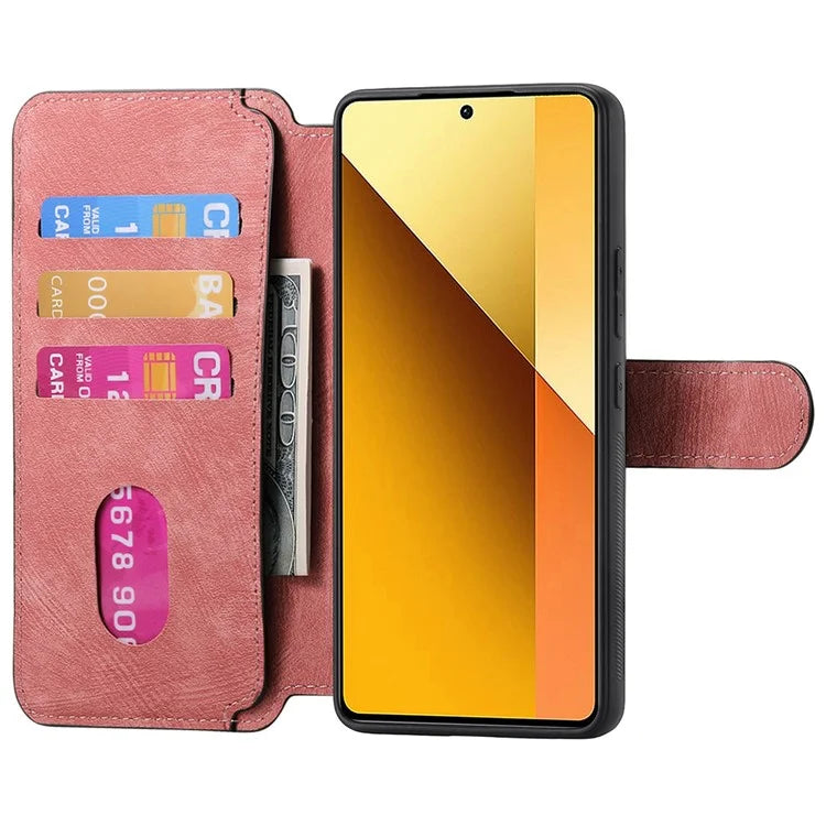 CASENEO MW-03 For Xiaomi Redmi Note 13 5G Case Leather Back Cover Detachable Magnetic Wallet