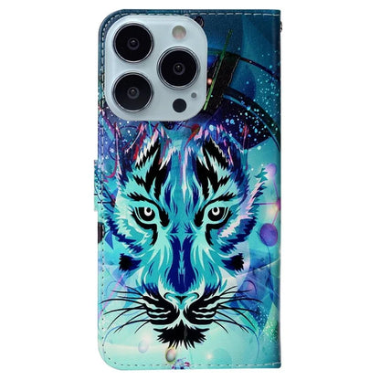 For iPhone 16 Pro Max Case Pattern Printed Leather Phone Cover with Stand 3 Card Holder