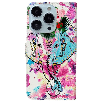 For iPhone 16 Pro Max Case Pattern Printed Leather Phone Cover with Stand 3 Card Holder