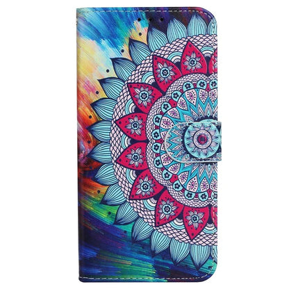For iPhone 16 Plus Case Pattern Design Flip Leather Phone Cover with Strap