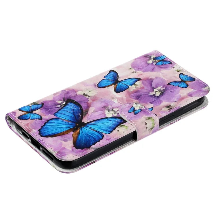 For iPhone 16 Plus Case Pattern Design Flip Leather Phone Cover with Strap