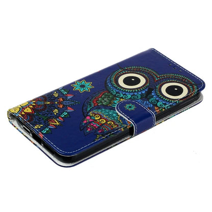 For iPhone 16 Plus Case Pattern Design Flip Leather Phone Cover with Strap