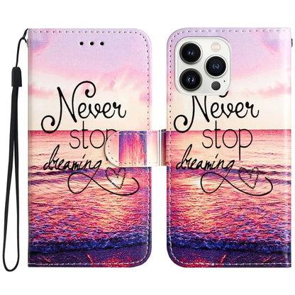 For iPhone 16 Pro Max Case Card Slot Holder Leather Phone Cover Cute Pattern