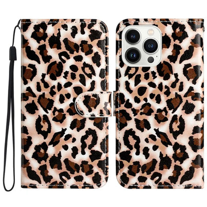 For iPhone 16 Pro Max Case Card Slot Holder Leather Phone Cover Cute Pattern