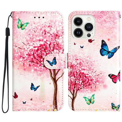 For iPhone 16 Pro Max Case Card Slot Holder Leather Phone Cover Cute Pattern