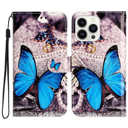 For iPhone 16 Pro Max Case Card Slot Holder Leather Phone Cover Cute Pattern