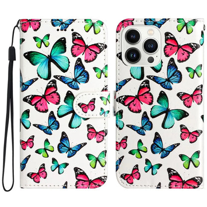 For iPhone 16 Pro Max Case Card Slot Holder Leather Phone Cover Cute Pattern