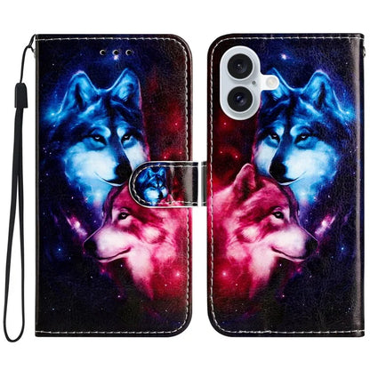 For iPhone 16 Wallet Case Pattern Print Design Flip Leather Phone Cover