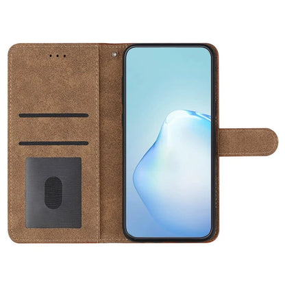 For iPhone 16 Case PU Leather Phone Cover Card Slots Wrist Strap Line Pattern