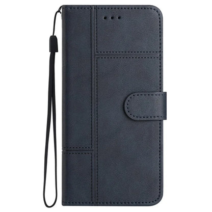 For iPhone 16 Plus Case PU Leather Card Slots Protective Phone Cover Cowhide Texture