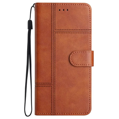 For iPhone 16 Plus Case PU Leather Card Slots Protective Phone Cover Cowhide Texture