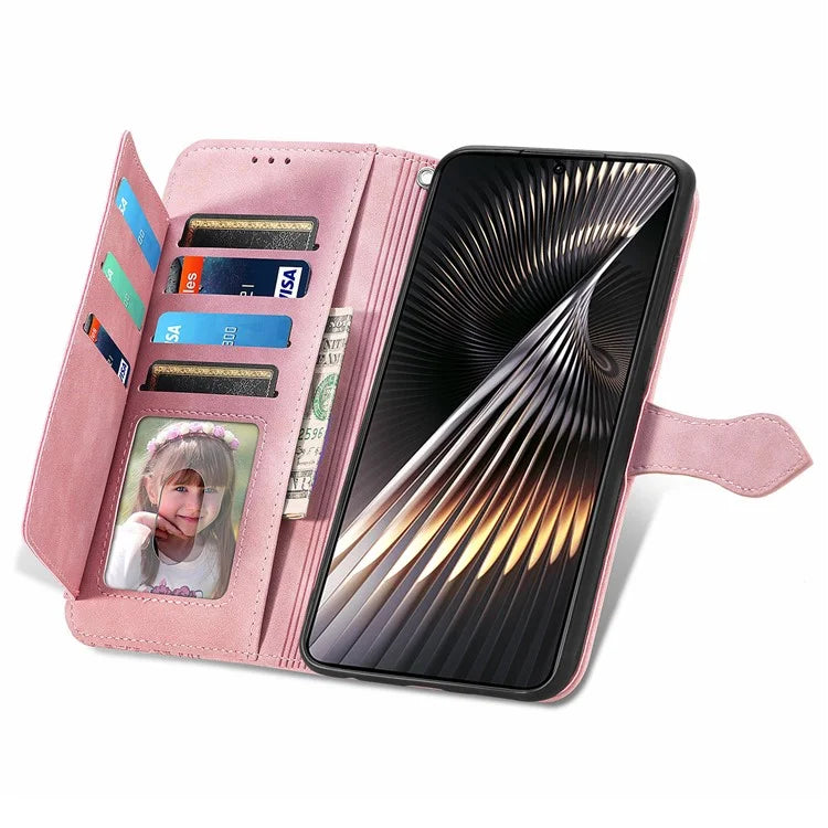For Xiaomi Redmi Turbo 3 5G / Poco F6 5G Case Zipper Wallet Leather Floral Phone Cover