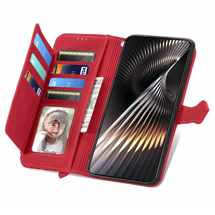 For Xiaomi Redmi Turbo 3 5G / Poco F6 5G Case Zipper Wallet Leather Floral Phone Cover