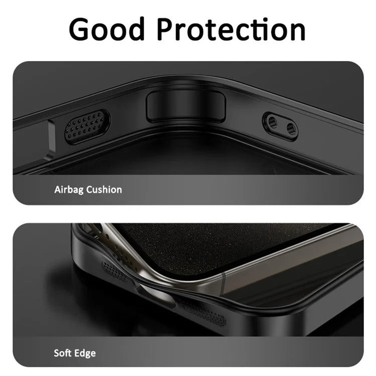 For iPhone 14 Pro Case Rotating Kickstand PC+TPU Phone Cover Compatible with MagSafe