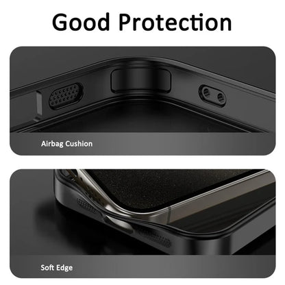 For iPhone 14 Pro Case Rotating Kickstand PC+TPU Phone Cover Compatible with MagSafe