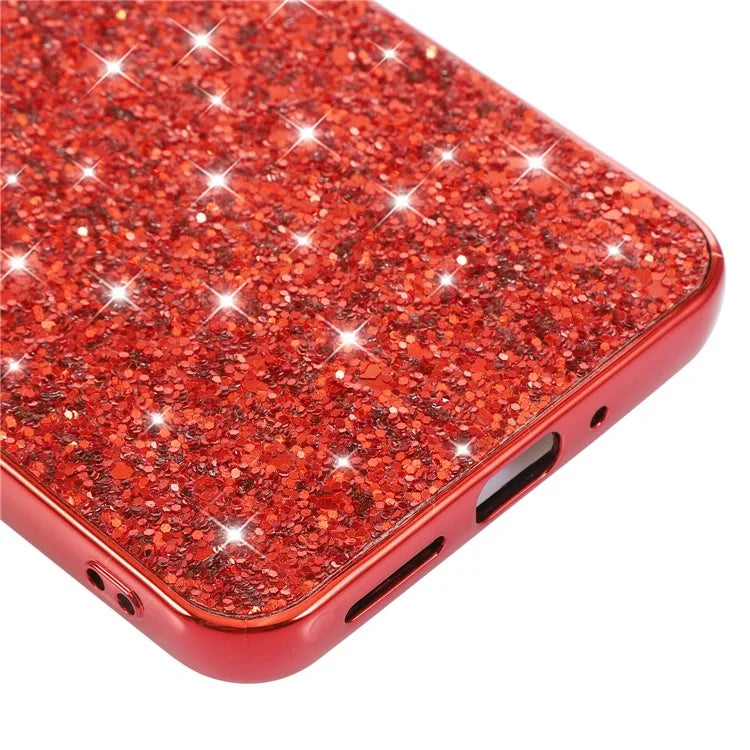 For Xiaomi Redmi 13C 4G / 5G / 13R 5G / Poco C65 4G / M6 5G Case TPU + PC Glitter Phone Cover