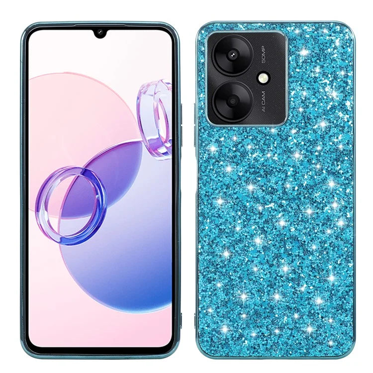 For Xiaomi Redmi 13C 4G / 5G / 13R 5G / Poco C65 4G / M6 5G Case TPU + PC Glitter Phone Cover