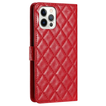 For iPhone 16 Pro Max Case Classic Rhombus Pattern Leather Phone Cover