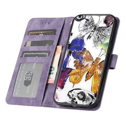 For iPhone 16 Plus Case Butterfly Flip Stand PU Leather Phone Cover