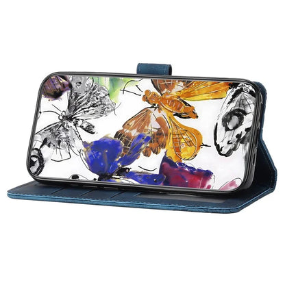 For iPhone 16 Plus Case Butterfly Flip Stand PU Leather Phone Cover