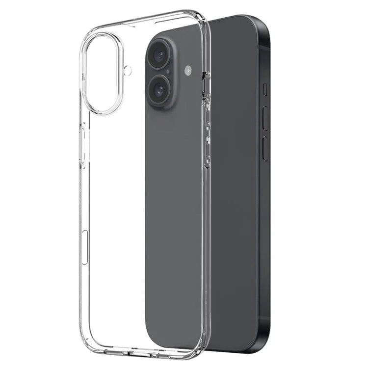 NORTHJO For iPhone 16 Clear TPU Case + Tempered Glass Screen Protector