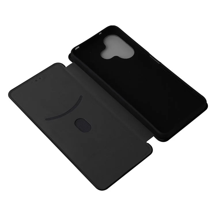 For Xiaomi Redmi 13 5G / 13 4G / Note 13R 5G Phone Case Carbon Fiber Texture Leather Stand Cover